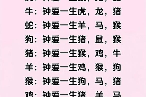 十二生肖配对表
