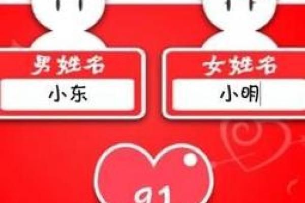 两个人的名字配对缘分,名字减名字的笔画差数