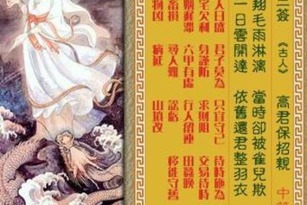 观音灵签七十三签