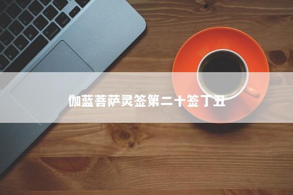 伽蓝菩萨灵签第二十签丁丑