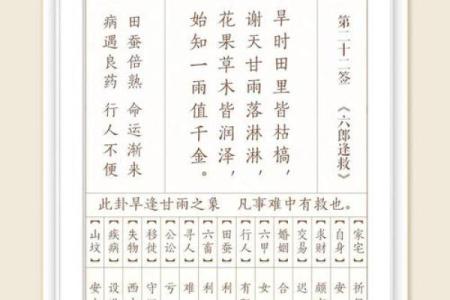 神明灵签抽签解签