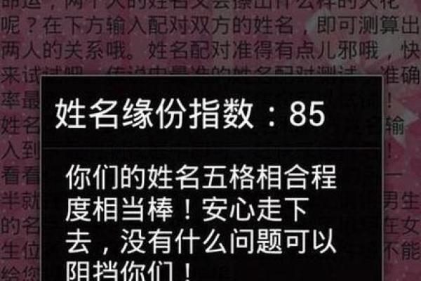 姓名配对测两人未来 姓名配对测试两人未来？