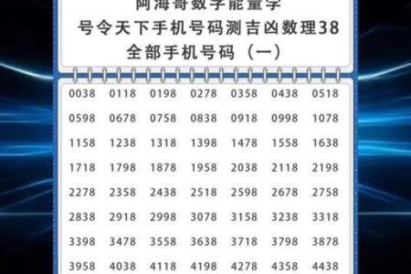 八字吉祥数字查询