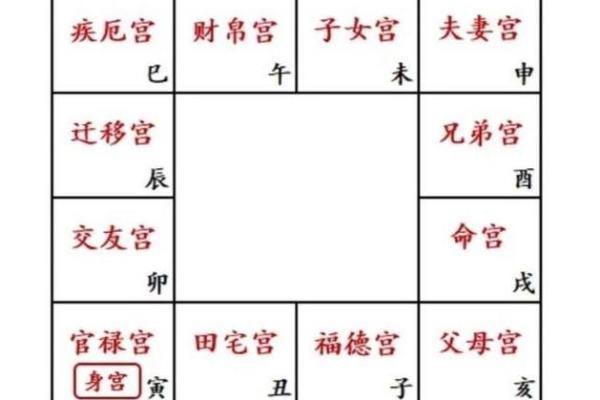 紫微斗数命盘12个宫位