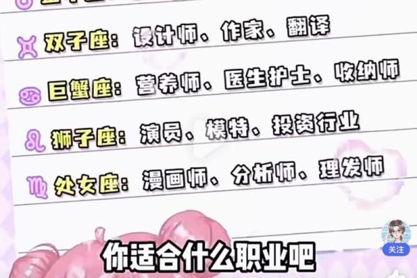 十二星座适合什么职业女生