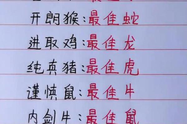 生肖配对真迹：十二生肖最佳配对大揭秘！