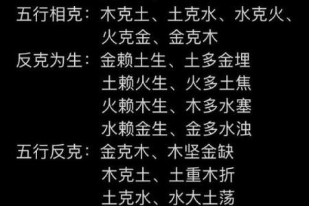 五行八字相克