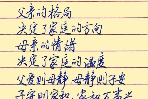 父亲的格局，也就是家庭的风水