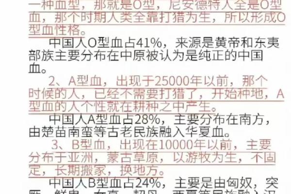 血型对友情与爱情的影响