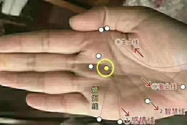 男士手相算命图解法 男人感情线的末端分叉异性缘好