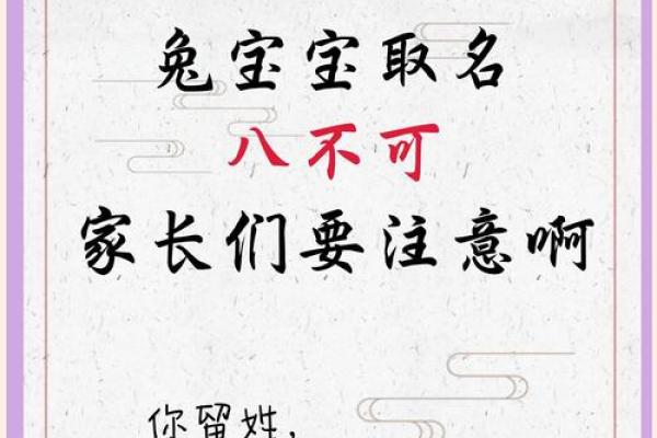 兔宝宝起名用字的禁忌-姓名学-姓名分析姓名