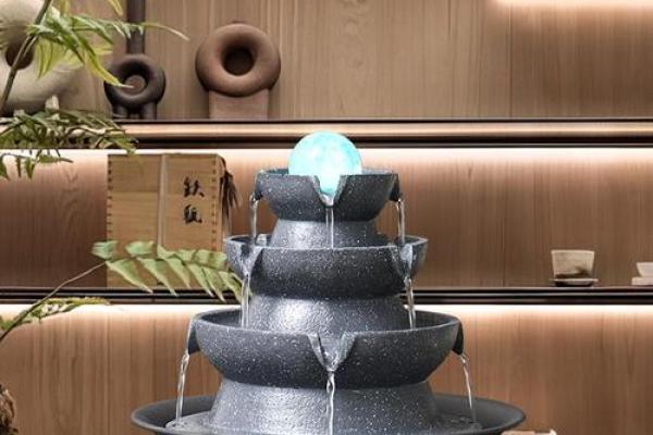 风水摆件：树脂流水喷泉是什么样的-