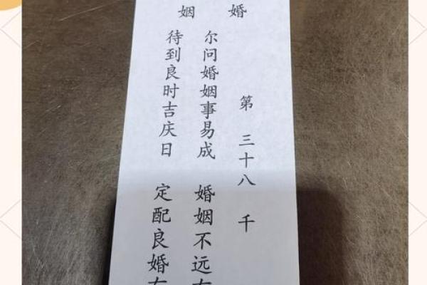 南岳圣帝灵签第一签求姻缘
