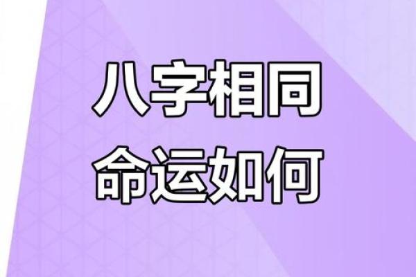 八字一样为什么命不一样