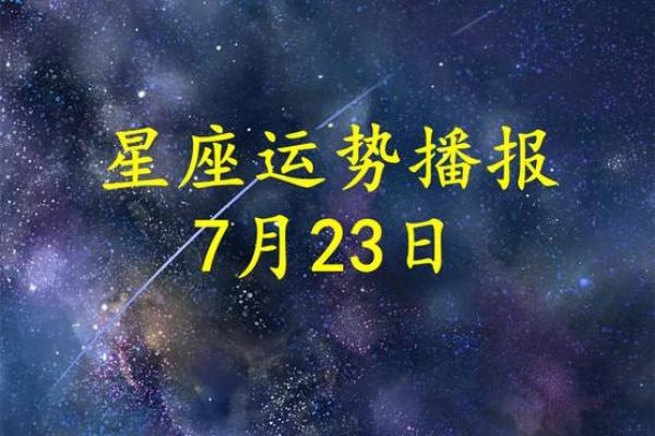 阴历七月二十三星座运势