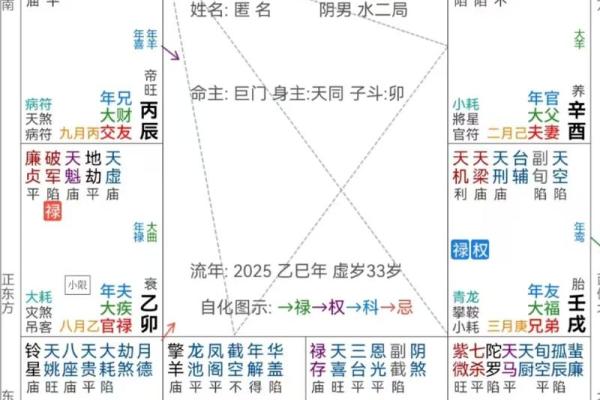 紫薇斗数批流年男顺女逆