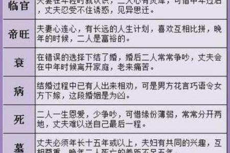 男女生辰八字合婚表格