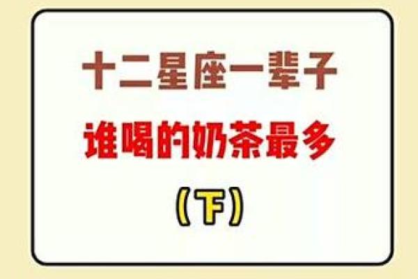 十二星座奶茶名字