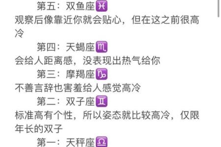 骨子里四大高冷星座统计排行榜