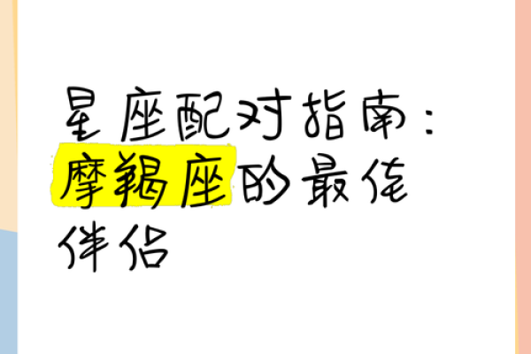 摩羯座与哪些星座最相配