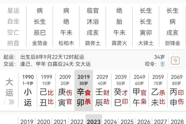 八字中喜用神