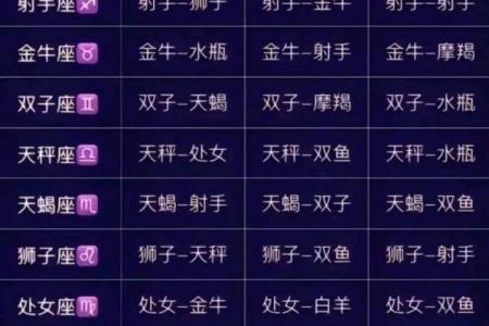 最全的十二星座配对最佳组合
