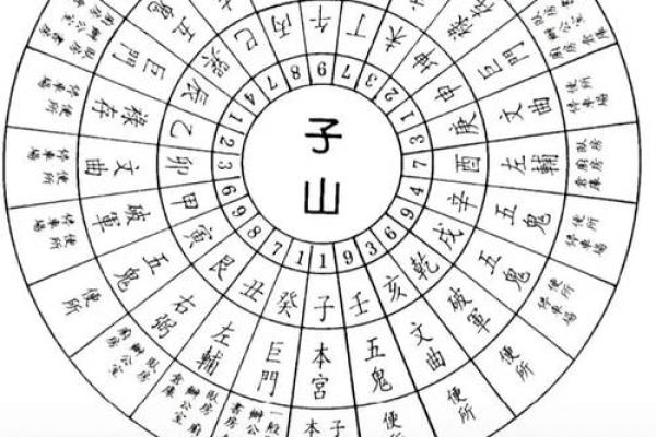 癸丁兼子午吉凶方位图