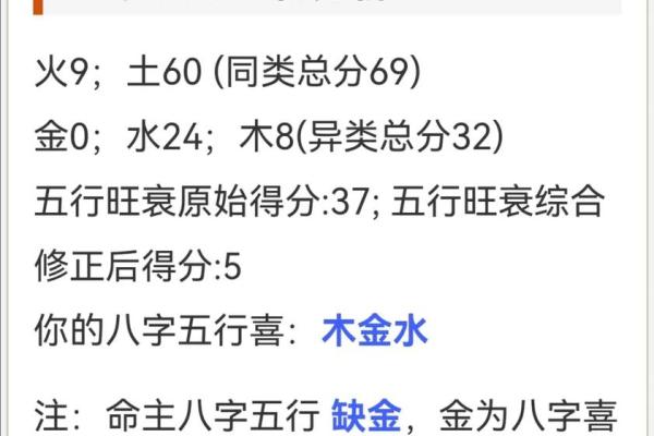八字五行喜