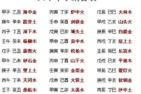 传承国学文化，算命入门，六十甲子纳音