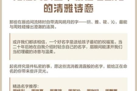 2019年出生的姓周女孩如何起名，宜用什么字姓名