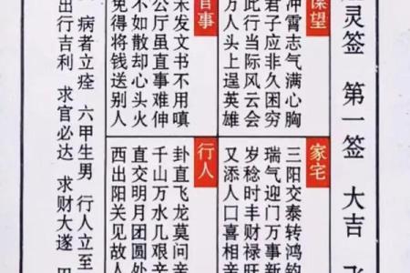 关帝灵签43签求解签