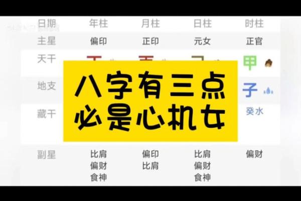 女比才什么意思在八字里