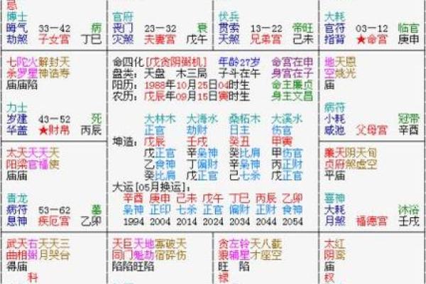 紫薇斗数命四化流年