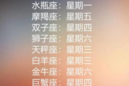 十二星座的倒霉颜色