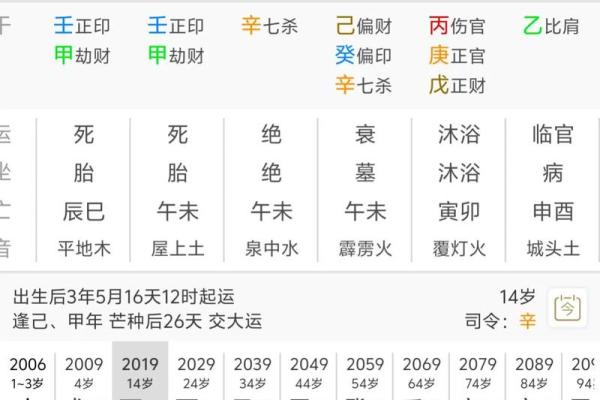 调侯八字